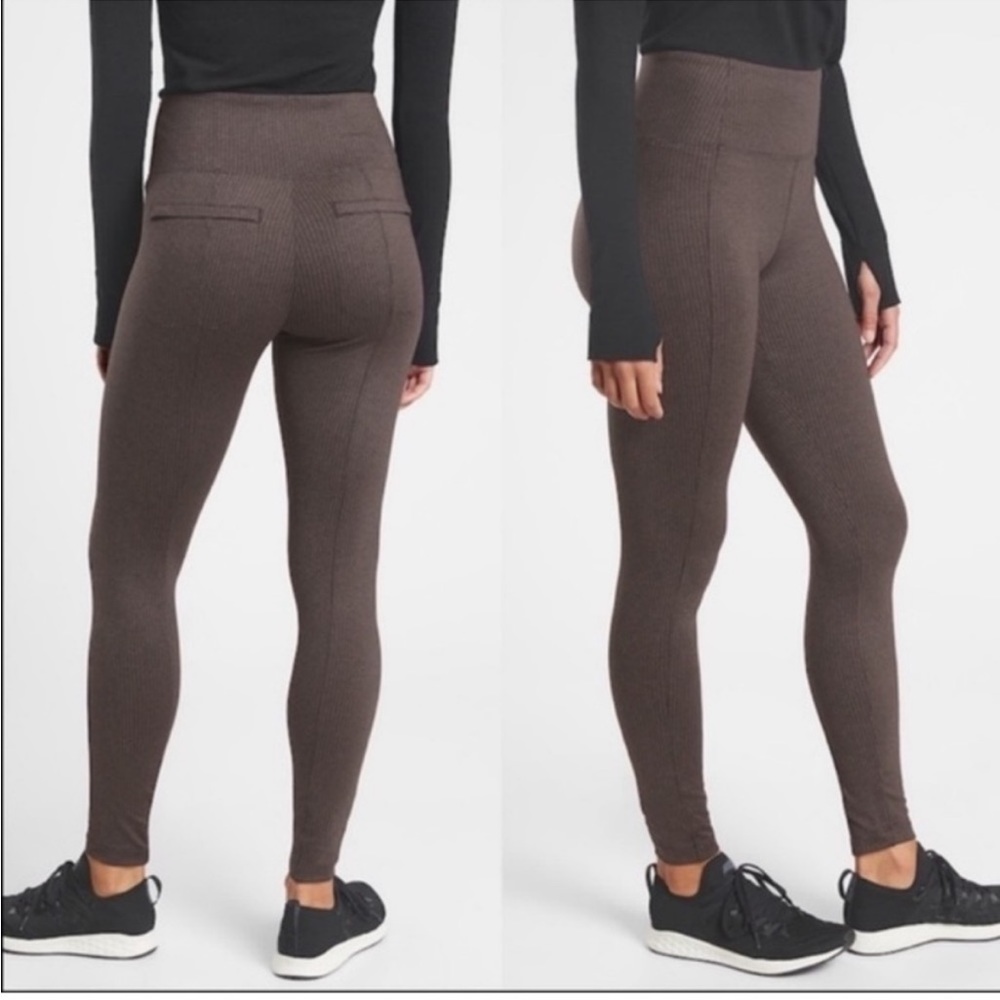 Athleta delancey houndstooth tight in coffeehouse